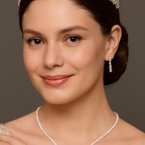 Zircon Bridal Tiara for Ceremony
